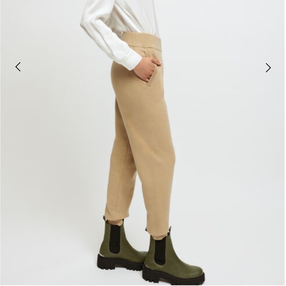 Maje Camel Knitted Jogger Pants size 34 - Picture 4 of 14